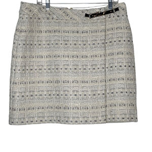 Karl Lagerfeld faux wrap skirt with sparkly threading. Size 12 NWT